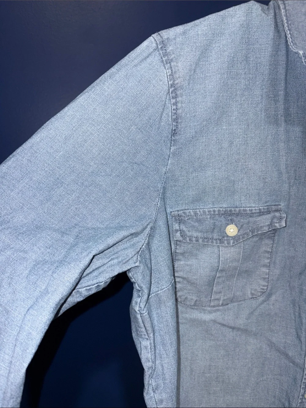 J.Crew -Chambray Button-Down Shirt – Size Medium - Picture 6 of 15